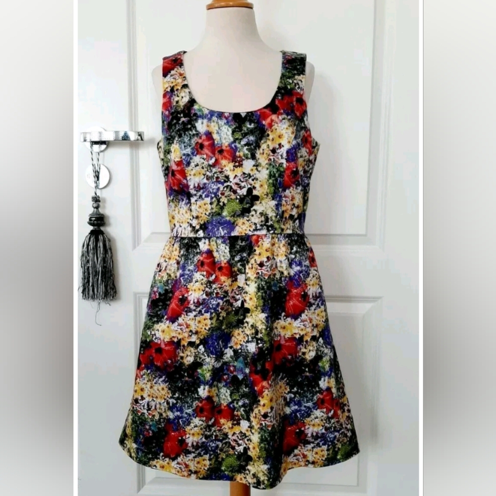 ONLY | structured fit+flare dress